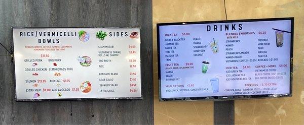 Menu as of 6/7/22