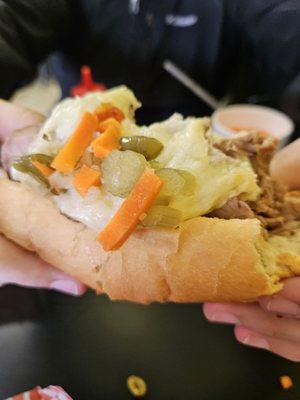 Italian beef sandwich