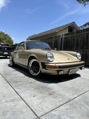 Beautiful Porsche wash and waxed + interior clean and 6 month leather protection.