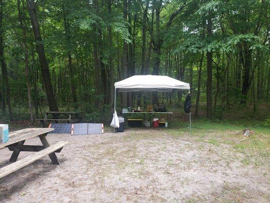 You have to love a properly set up camp kitchen!