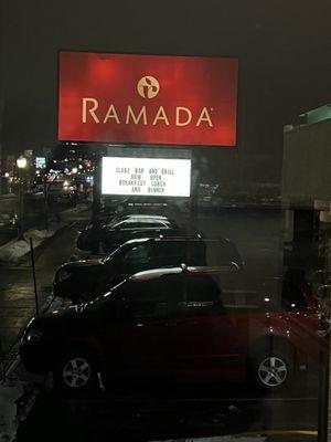 Located at the Ramada Inn