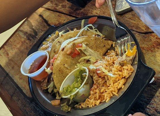 Taco plate (my daughter enjoyed it very much)