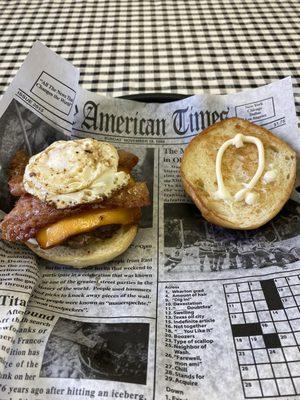 Breakfast burger