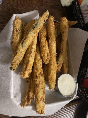 Fried squash appetizer