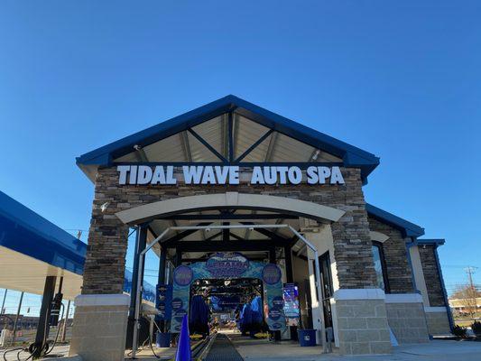 A quick trip through the Tidal Wave express car wash tunnel will leave your car sparkling like it just left the showroom!