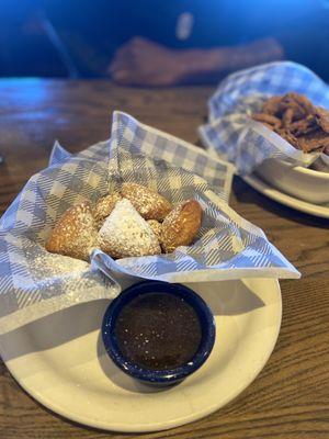 Beignets with Pecan Dipping Sauce