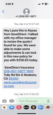 Insurance quote