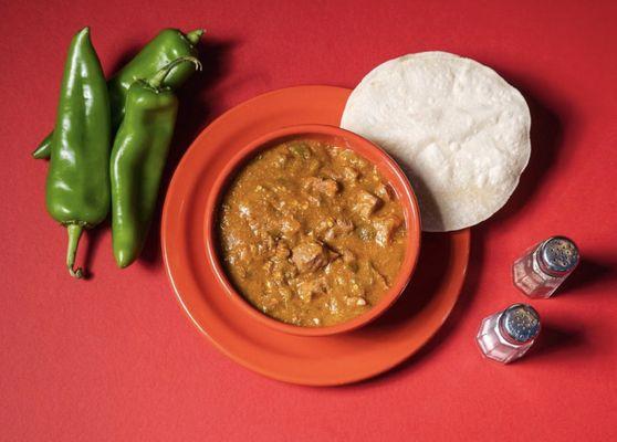 Bowl of Green Chile Meat