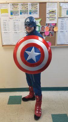 Captain America made a stop at BSAW!