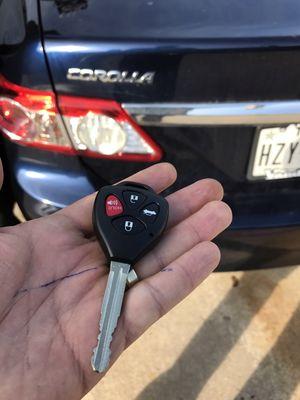 Remote head key for toyta corolla G chip