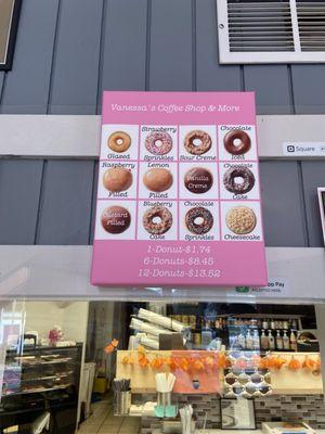 Donut menu