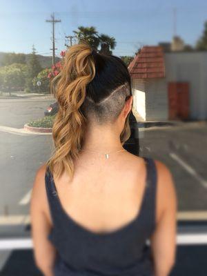 Balayage & undercut