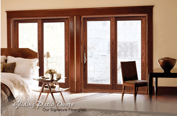 Maintenance free fiberglass French doors and Glider doors.