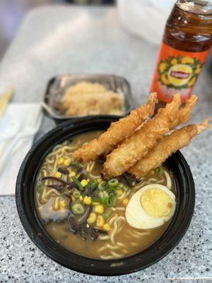 Shrimp tempura ramen