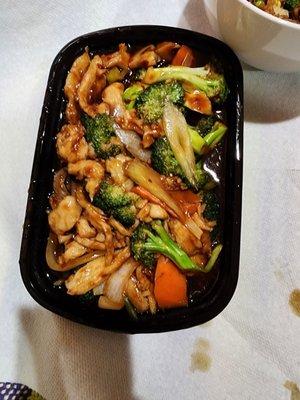 Szechuan chicken.