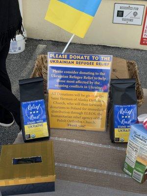 You can buy a coffee and donate to Ukraine.