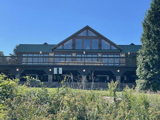 Clubhouse as viewed from 18th green