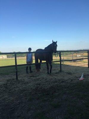 Kathleen and Cisco after their lesson!!