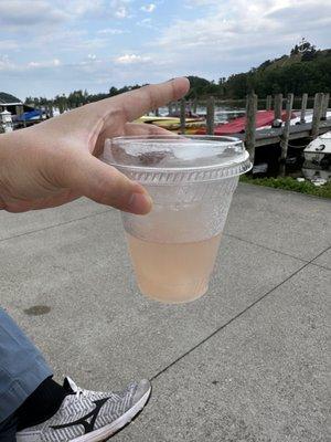 Lavender lemonade from a vendor