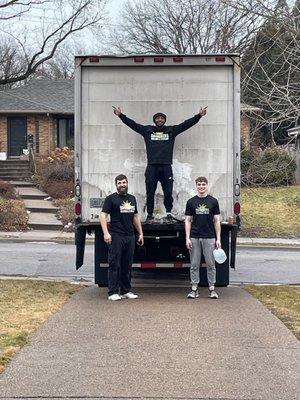 The amazing movers of Daymakers Moving!!!  Best crew around!!!!