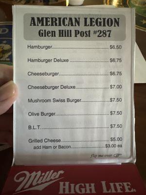 Sandwich Menu