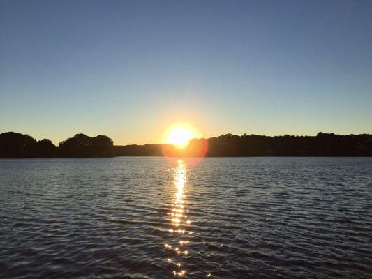 Sunset over Spy Pond