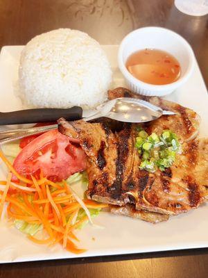 35. Grilled Pork Chop with Jasmine Rice