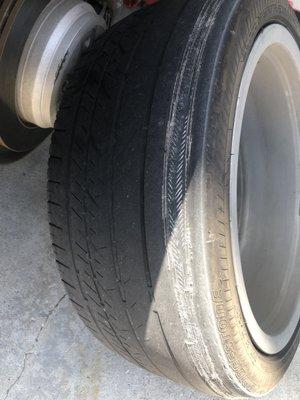 Tire wear. #PoorSewellAlignment