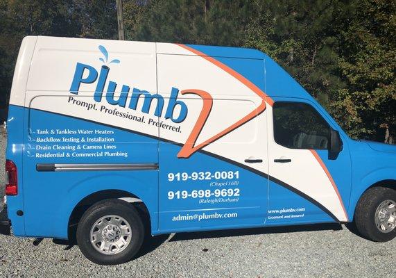 New look for our PlumbV vans!