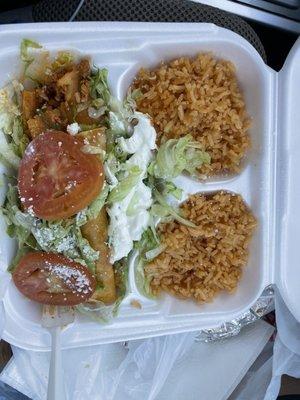 Chicken Enchiladas plate