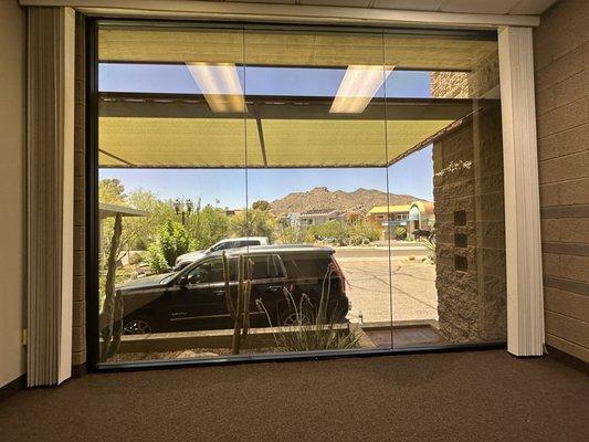 Commercial office window tint for privacy, heat, and flare protection in Care Free.