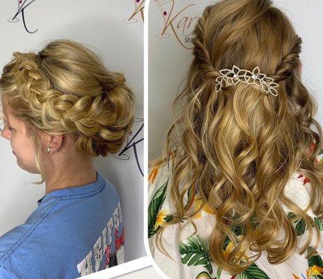 Beautiful wedding hair