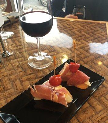 Serrano & Manchego pinxto