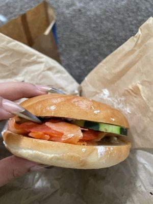 Nova lox bagel