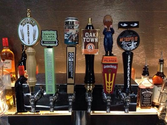 Only local craft brews on draft!