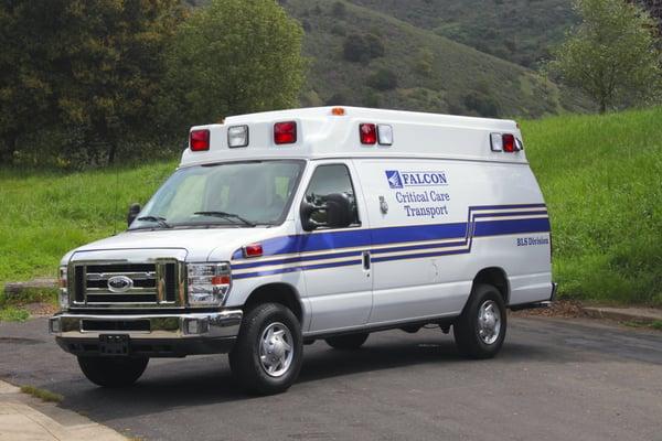 One of Falcon's Basic Life Support (BLS) ambulances.