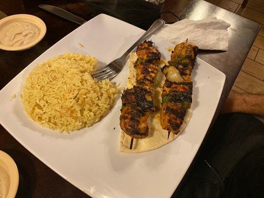 Chicken Kebab Entree