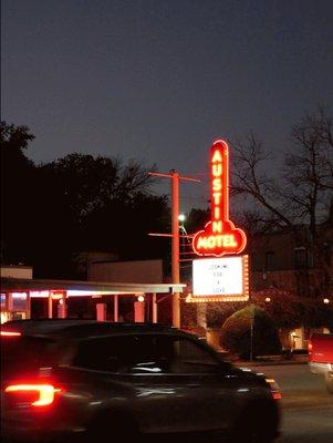 Every "Authentic Austin" South Congress bar crawl tour begins under the big red Austin Motel sign (you can't miss it)