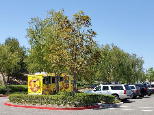 Food truck is open for business