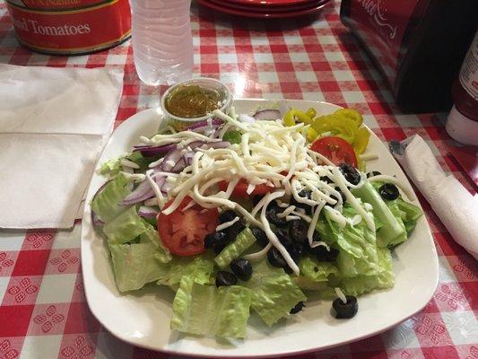 Garden salad & House dressing