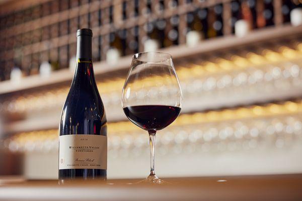 Enjoy a glass of Willamette Valley Vineyards Pinot  Noir when you visit.