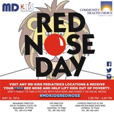 Red Nose Day #MDKidsRedNose