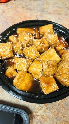 Savory sesame tofu