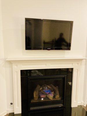 Full Motion TV Mount over the fireplace!