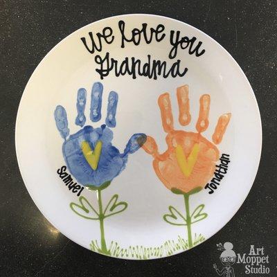 Handprint Pottery for Holidays