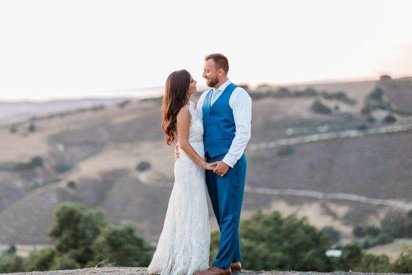 Bride & Groom at a Monterey, CA Wedding