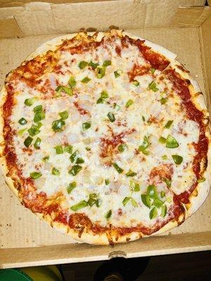 2. Green Pepper & Onions Pizza