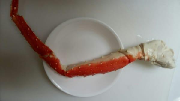 Now that's what I call a real Alaskan Red King Crab leg.