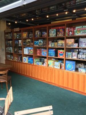 Some of the board games for sale.