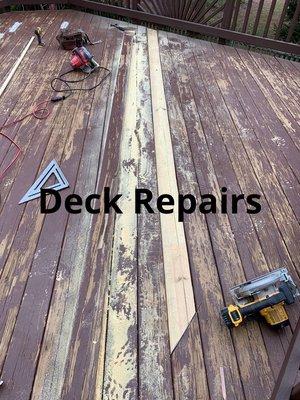 Deck repairs